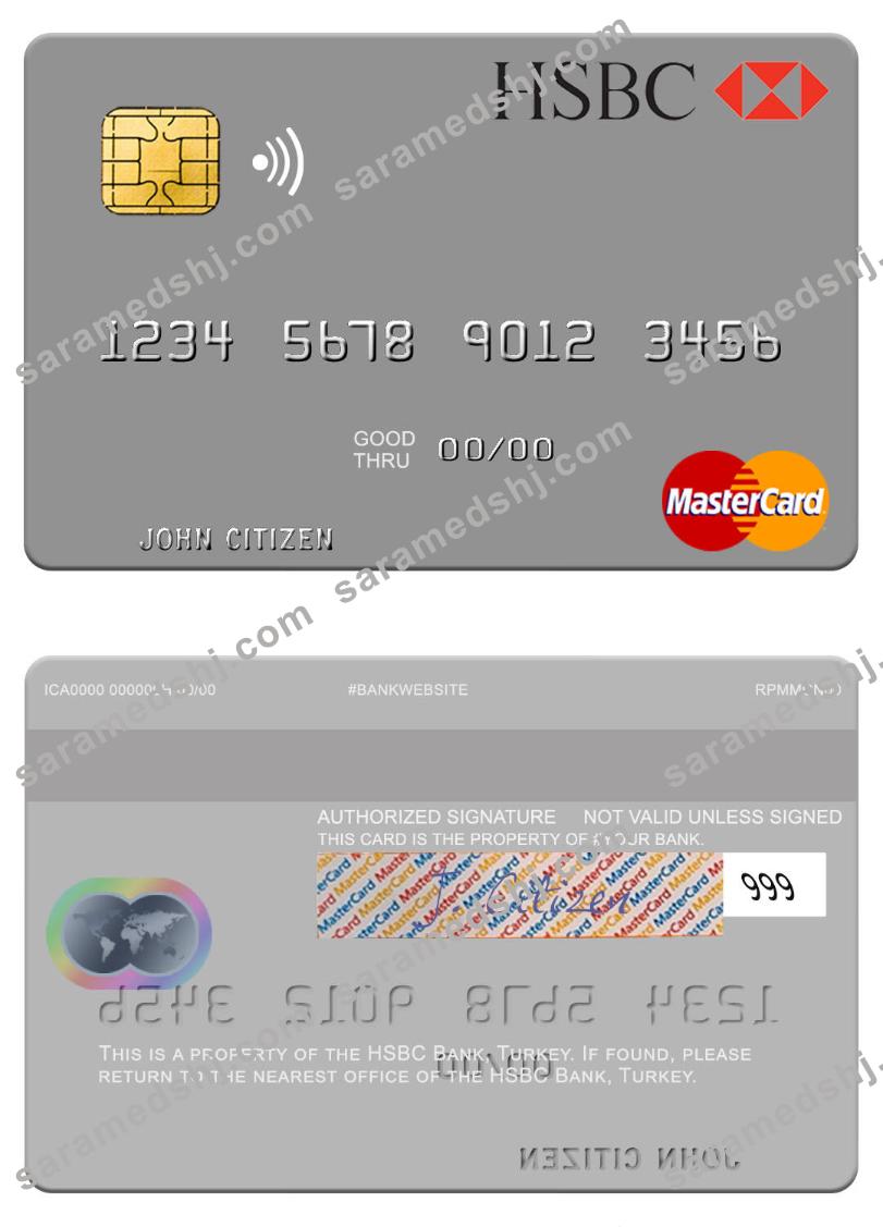 Turkey HSBC Bank mastercard